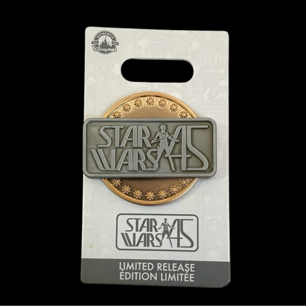 Disney Park Pin Trading Star Wars 45th Anniversary LE Slider Enamel Pin